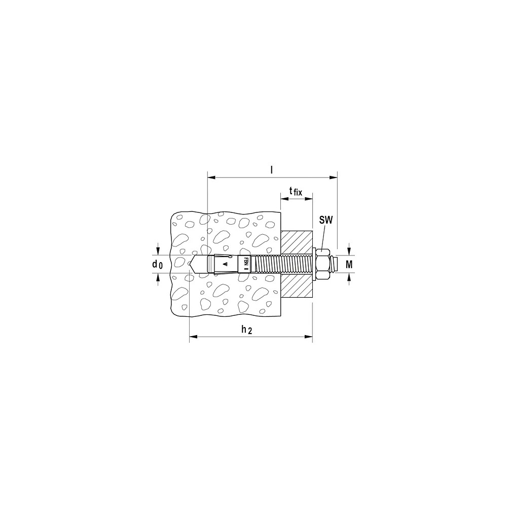 Produktbild för Fischer 45272, Expansionsankare, Betong, M12, ETA-07/0211, 8...