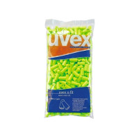 Produktbild för Uvex 2112003, Engångsöronproppar, I öra, Grön, Trådlös, 37 d...