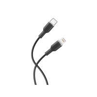 Produktbild för PURO PUCAPLTUSBCICONBLK, 1,5 m, USB C, Lightning, Hankopplin...