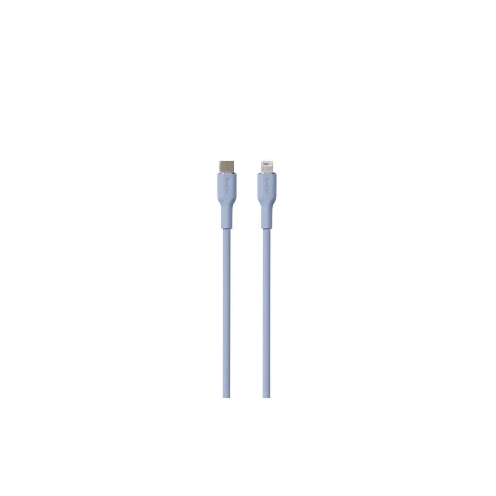 Produktbild för PURO PUCAPLTUSBCICONLBLUE, 1,5 m, Lightning, USB C, Hankoppl...