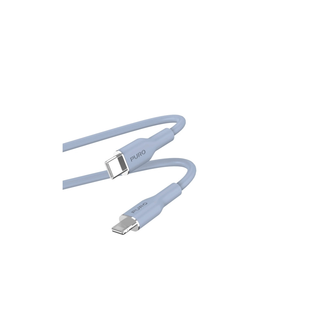 Produktbild för PURO PUCAPLTUSBCICONLBLUE, 1,5 m, Lightning, USB C, Hankoppl...