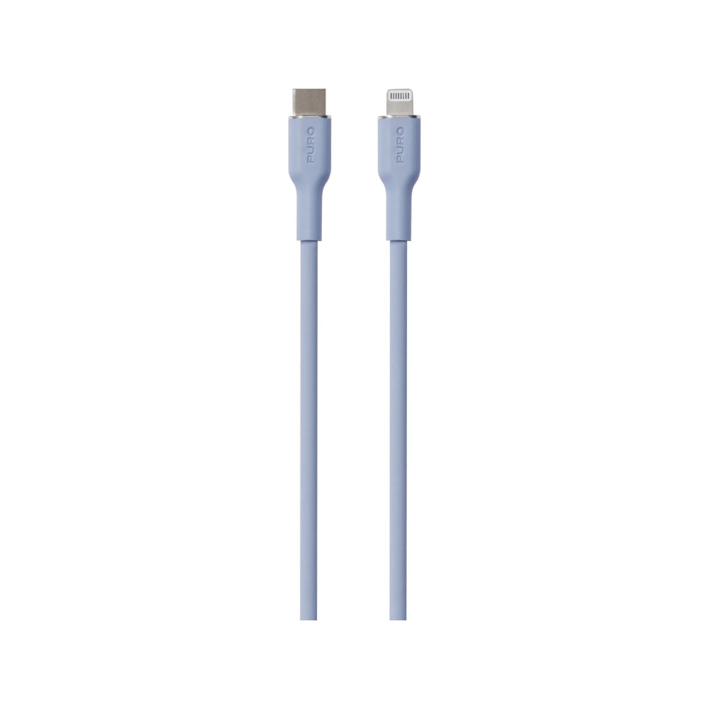 Produktbild för PURO PUCAPLTUSBCICONLBLUE, 1,5 m, Lightning, USB C, Hankoppl...