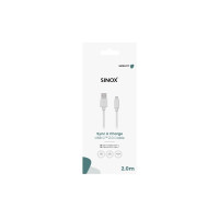 Produktbild för Sinox - USB typ C-kabel - USB-C till USB - 2 m