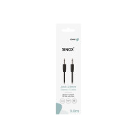 Produktbild för Sinox SOE06103, 3,5mm, Hankontakt, 3,5mm, Hankontakt, 3 m, S...