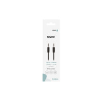 Produktbild för Sinox SOE06103, 3,5mm, Hankontakt, 3,5mm, Hankontakt, 3 m, S...