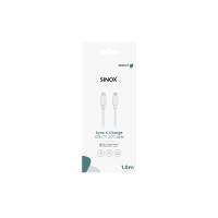 Produktbild för Sinox - USB typ C-kabel - USB-C till USB-C - 1 m
