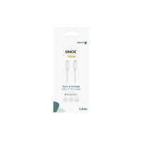 Produktbild för Sinox - USB typ C-kabel - USB-C till USB-C - 1 m