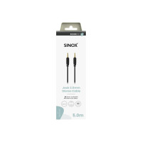 Produktbild för Sinox SXA06105, 3,5mm, Hankontakt, 3,5mm, Hankontakt, 5 m, S...