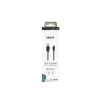 Produktbild för Sinox SOI04901, 0,75 m, Micro-USB B, USB A, USB 2.0, 0,48 Gb...