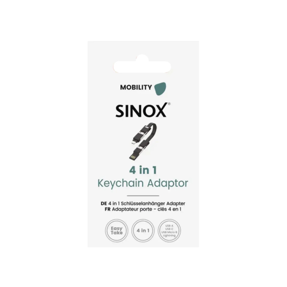 Produktbild för Sinox SOE04970, USB A/USB C, USB C/Micro USB-A/Lightning, US...