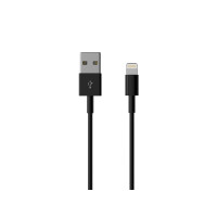 Produktbild för Sinox Lightning-kabel. 1m, Svart, 1m, Lightning, USB A, Hank...