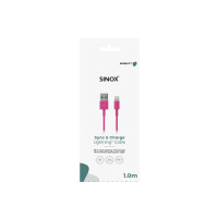 Produktbild för Sinox SOE02701, 1 m, Lightning, USB A, Hankontakt, Hankontak...