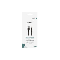 Produktbild för Sinox SOE04960, 1 m, USB A, USB C/Micro-USB B/Lightning, USB...