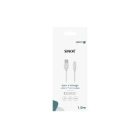 Produktbild för Sinox - USB typ C-kabel - USB-C till USB - 1 m
