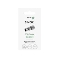 Produktbild för Sinox SOV01526, IEC, Honkoppling, Rostfritt stål, Metall, 9,...
