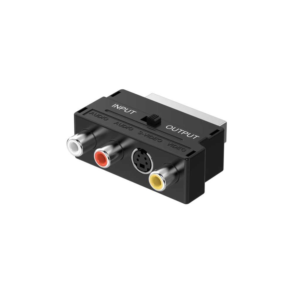 Produktbild för Sinox SOV01580, SCART (21-pin), 3 x RCA + S-Video, Hankoppli...