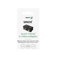 Produktbild för Sinox SOV01580, SCART (21-pin), 3 x RCA + S-Video, Hankoppli...
