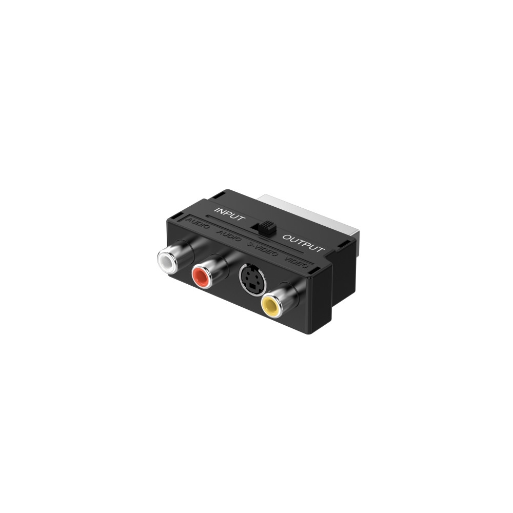 Produktbild för Sinox SOV01580, SCART (21-pin), 3 x RCA + S-Video, Hankoppli...