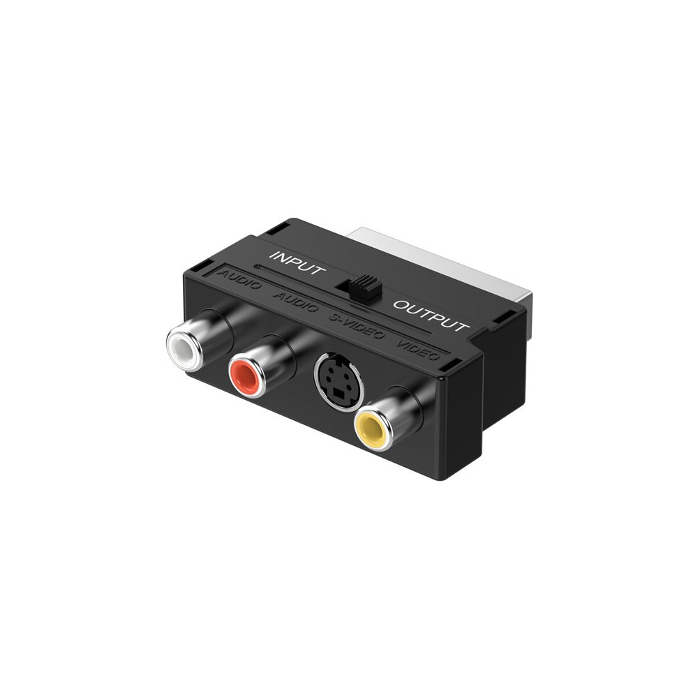 Produktbild för Sinox SOV01580, SCART (21-pin), 3 x RCA + S-Video, Hankoppli...