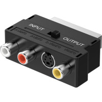 Produktbild för Sinox SOV01580, SCART (21-pin), 3 x RCA + S-Video, Hankoppli...