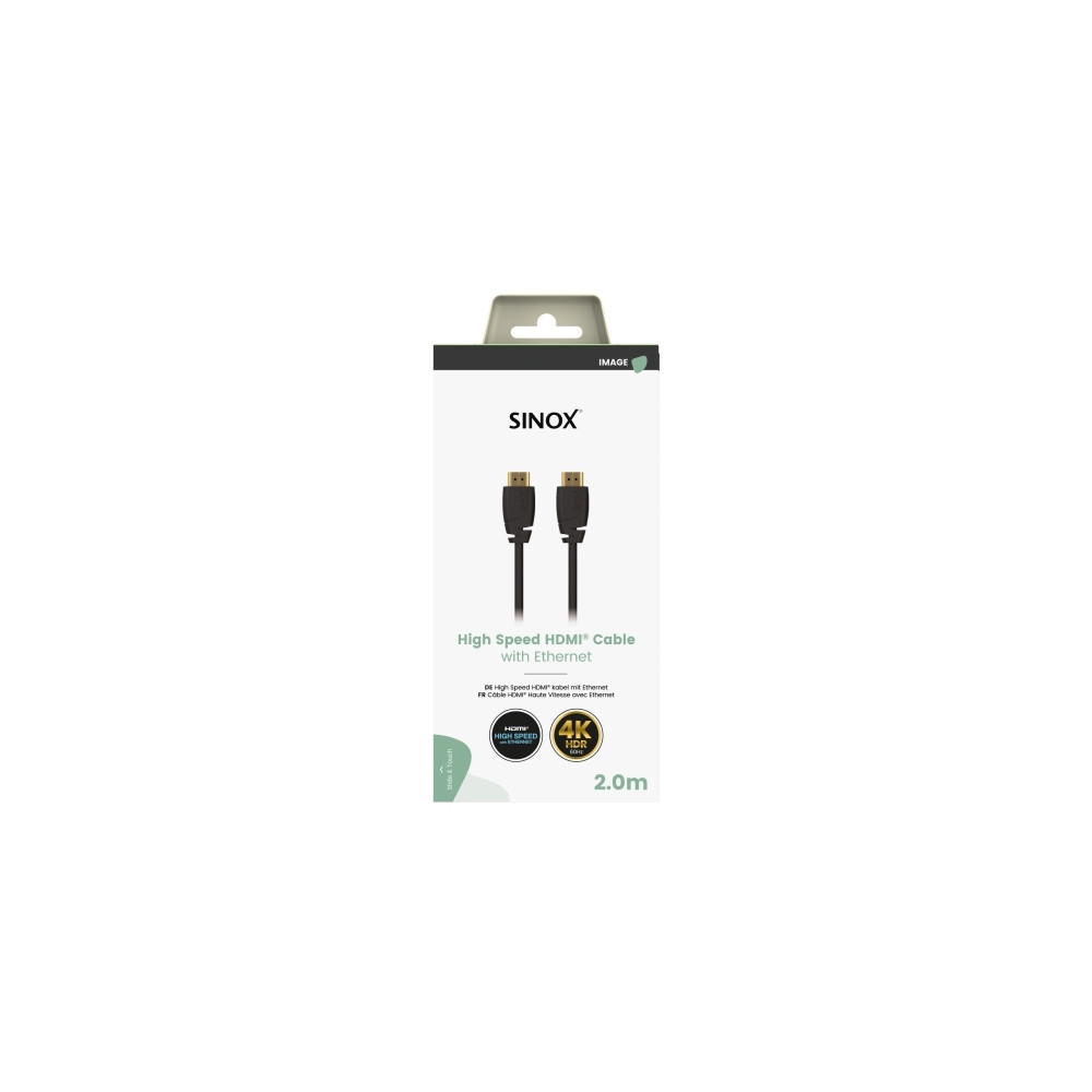 Produktbild för Sinox SOV03062, 2 m, HDMI Typ A (standard), HDMI Typ A (stan...