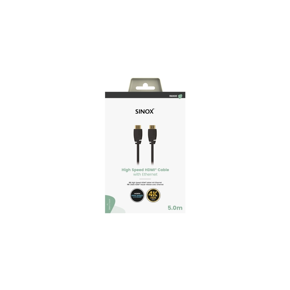 Produktbild för Sinox SOV03065, 5 m, HDMI Typ A (standard), HDMI Typ A (stan...