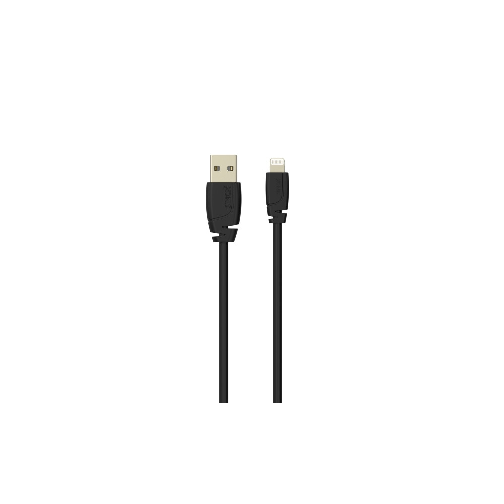 Produktbild för Sinox PRO Lightning kabel m/original Apple™ chip. 2m. Sort,...