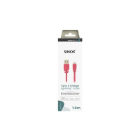 Produktbild för Sinox SXI02701MFI, 1 m, Lightning, USB A, Hankontakt, Hankon...