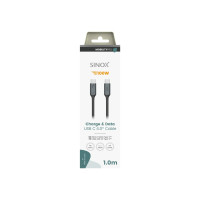 Produktbild för Sinox SXI07661, 1 m, USB C, USB C, USB4 Gen 2x2, 40 Gbit/s,...