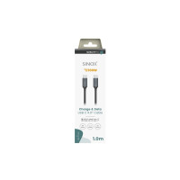 Produktbild för Sinox SXI07661, 1 m, USB C, USB C, USB4 Gen 2x2, 40 Gbit/s,...
