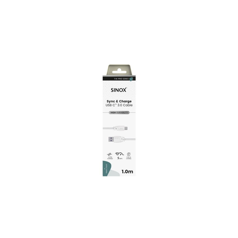 Produktbild för Sinox SXI05161, 1 m, USB C, USB A, USB 3.2 Gen 1 (3.1 Gen 1)...