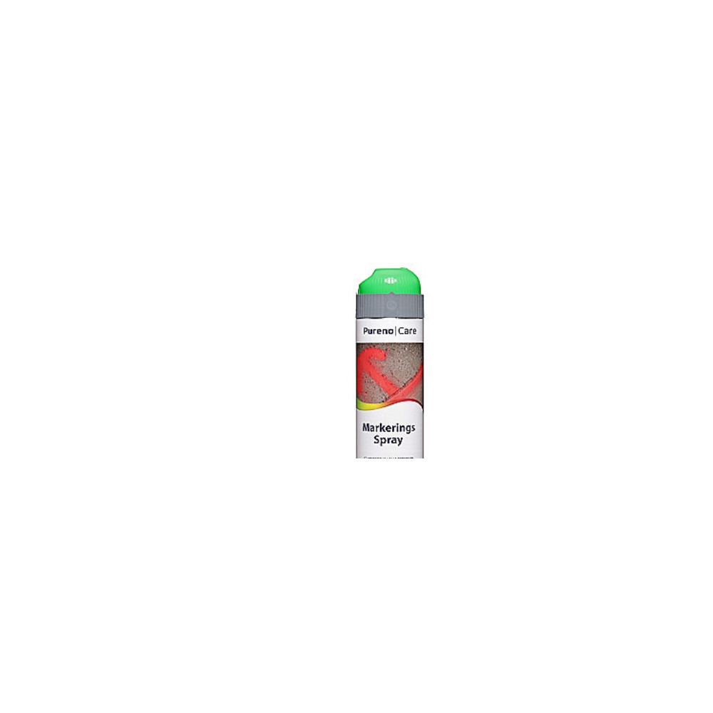 Produktbild för Markeringsspray Pureno Grön 500 ml 360 grader för metall/trä...