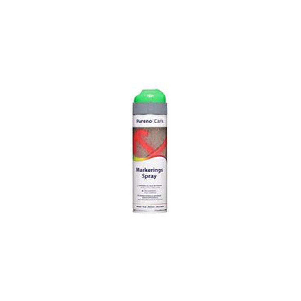 Produktbild för Markeringsspray Pureno Grön 500 ml 360 grader för metall/trä...