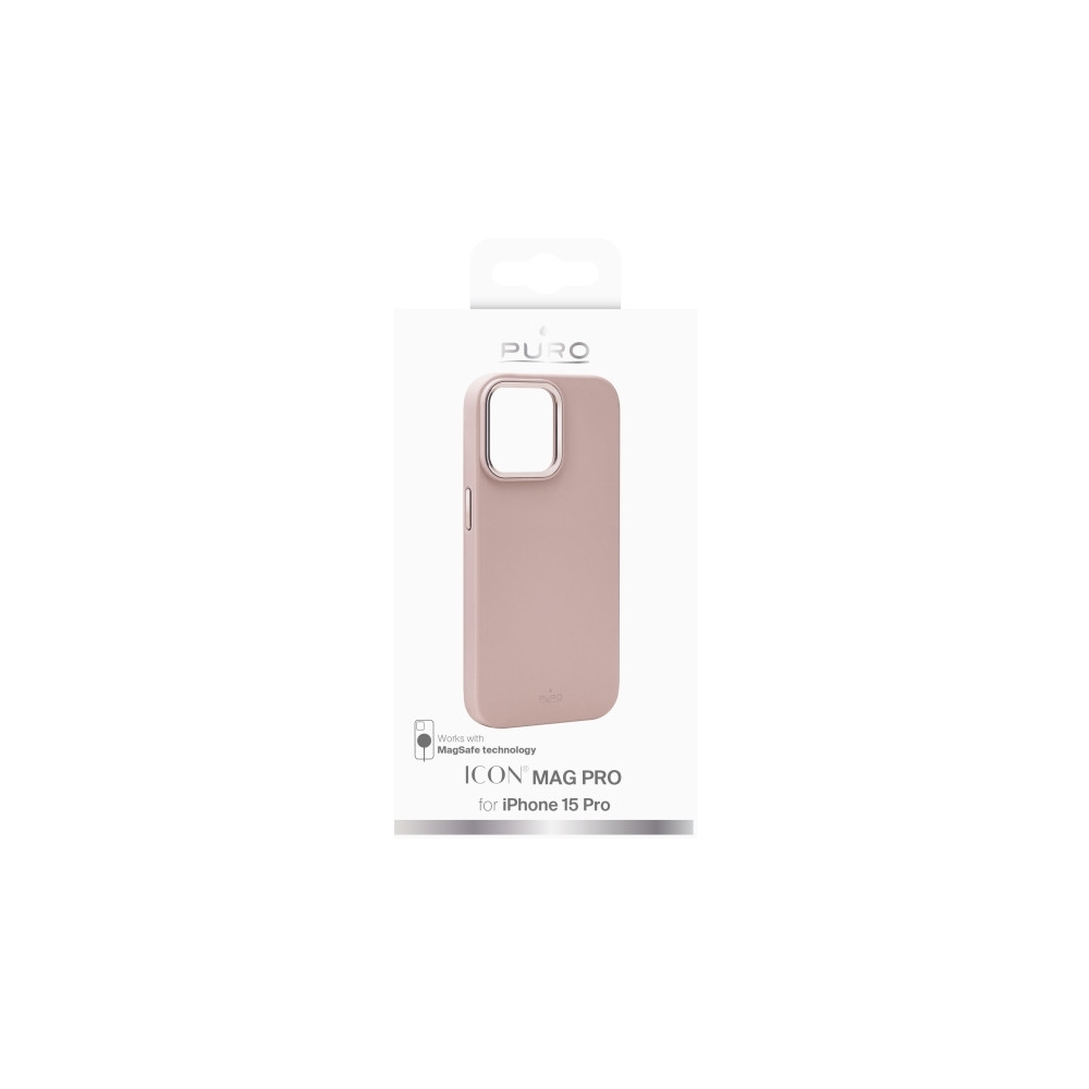 Produktbild för PURO PUIPC15P61ICONMPROSE, Mobilskal, Apple, iPhone 15 Pro,...