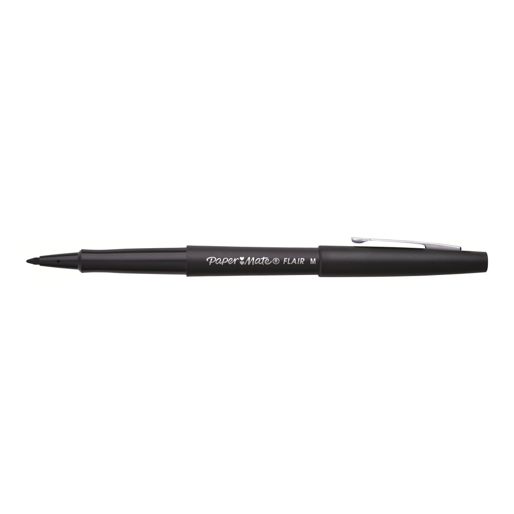 Produktbild för Paper Mate FLAIR ORIGINAL - fiberspetspenna - svart (paket om 12)
