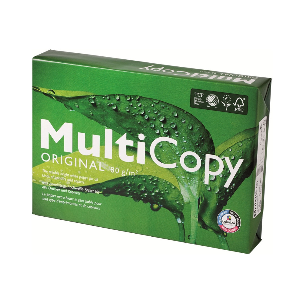 Produktbild för Printerpapir MultiCopy Original A4 hvid 80g