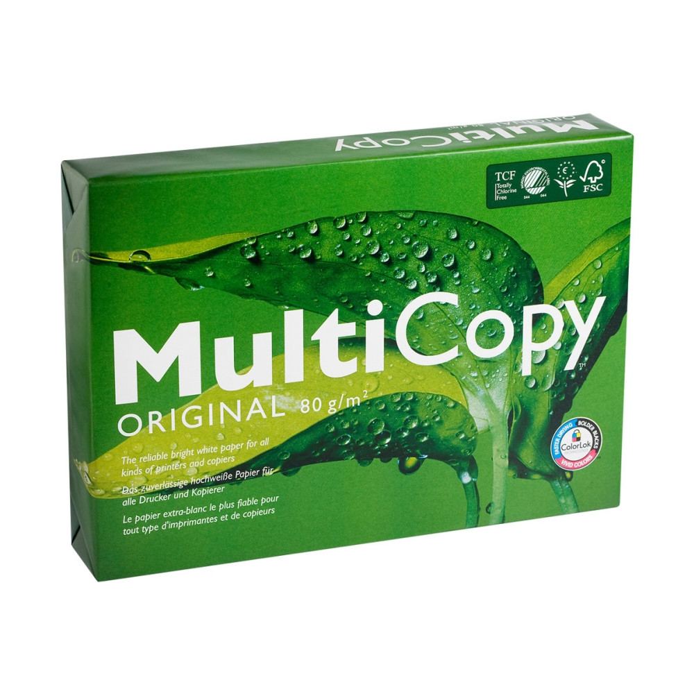 Produktbild för Printerpapir MultiCopy Original A4 hvid 80g