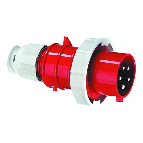 BALS BALS CEE stickpropp 32A 400V klocka H6 4-polig röd IP67 poly...