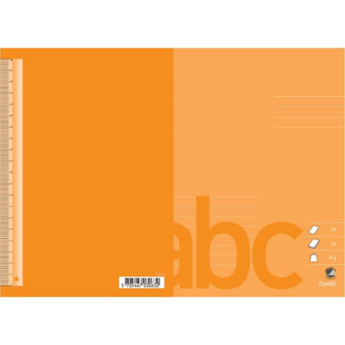 Hamelin Skrivhäfte Bantex A5 11 linjer på 1/2 sida (8 mm) orange 25...
