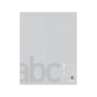 Produktbild för Anteckningsblock Bantex, 17 x 21 cm, 8 x 3 rader (5+7+5 mm),...