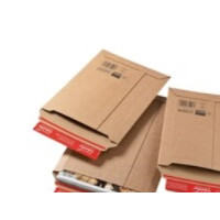 Produktbild för ColomPac CP 010 - postsäck - 167 x 268 mm - öppen ände - brun - paket med 20