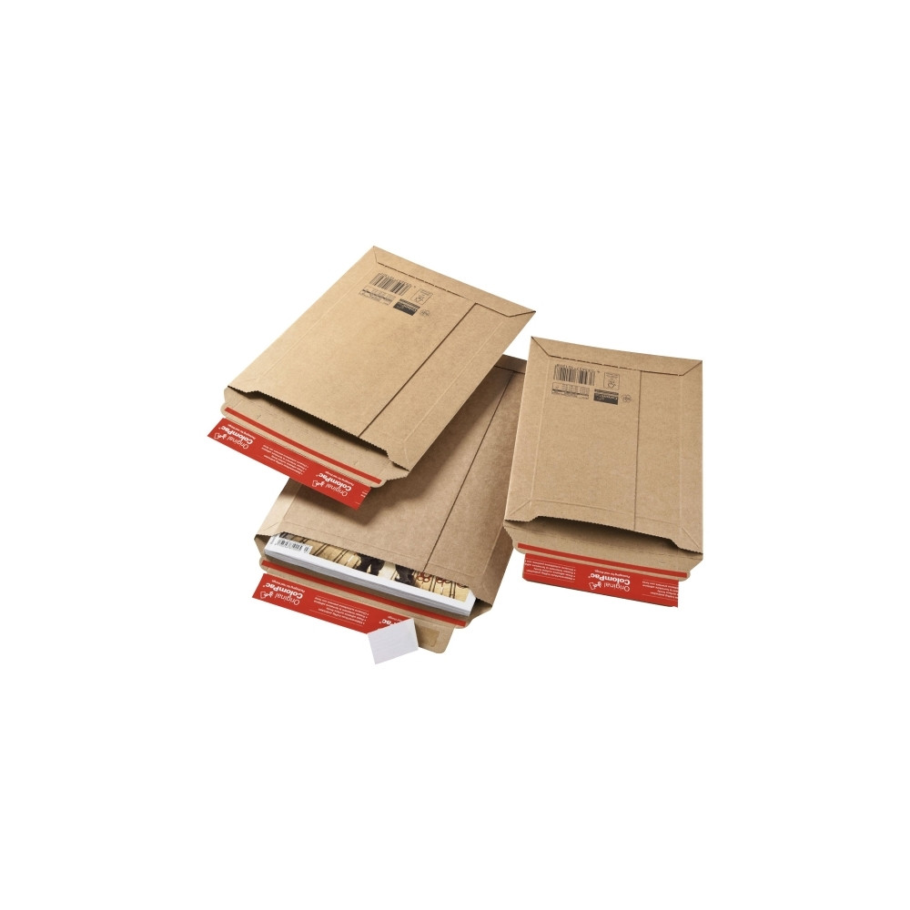 Produktbild för ColomPac CP 010 - postsäck - 250 x 351 mm - öppen ände - brun - paket med 20