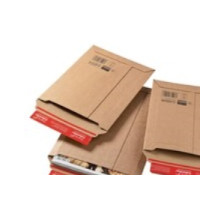 Produktbild för ColomPac CP 010 - postsäck - 250 x 351 mm - öppen ände - brun - paket med 20