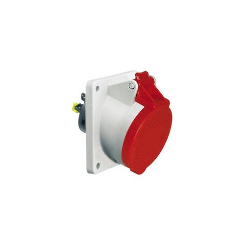 BALS BALS CEE SocketH6 400V 32A 5 polig, röd infälld montering sn...