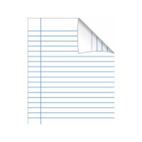 Produktbild för Skrivehæfte 170x210 mm linjeret 10 mm / 18 linjer lys lilla...