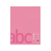 Produktbild för Skrivbok bantex, 17 x 21 cm, 1/2 tomt, 1/2 linjerat (14,5 mm...