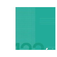 Produktbild för Regnhäfte A4 med tjockt omslag fyrkantig 5x5 mm gräsgrön (10...