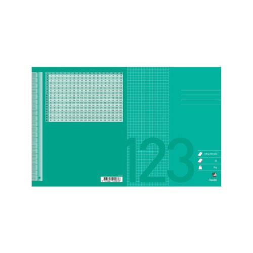 Hamelin Räknehäfte Bantex 17 x 21 cm rutat 5 x 5 mm gräsgreen 20 st.