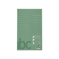 Produktbild för Glanshäfte Bantex, fodrat, 9 mm, 10,2 x 17 cm, mörkgrönt, 25...