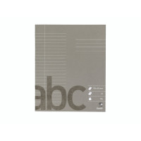 Produktbild för Skrivbok 170x210 mm linjerad 7,5 mm / 24 rader antracitgrå (...